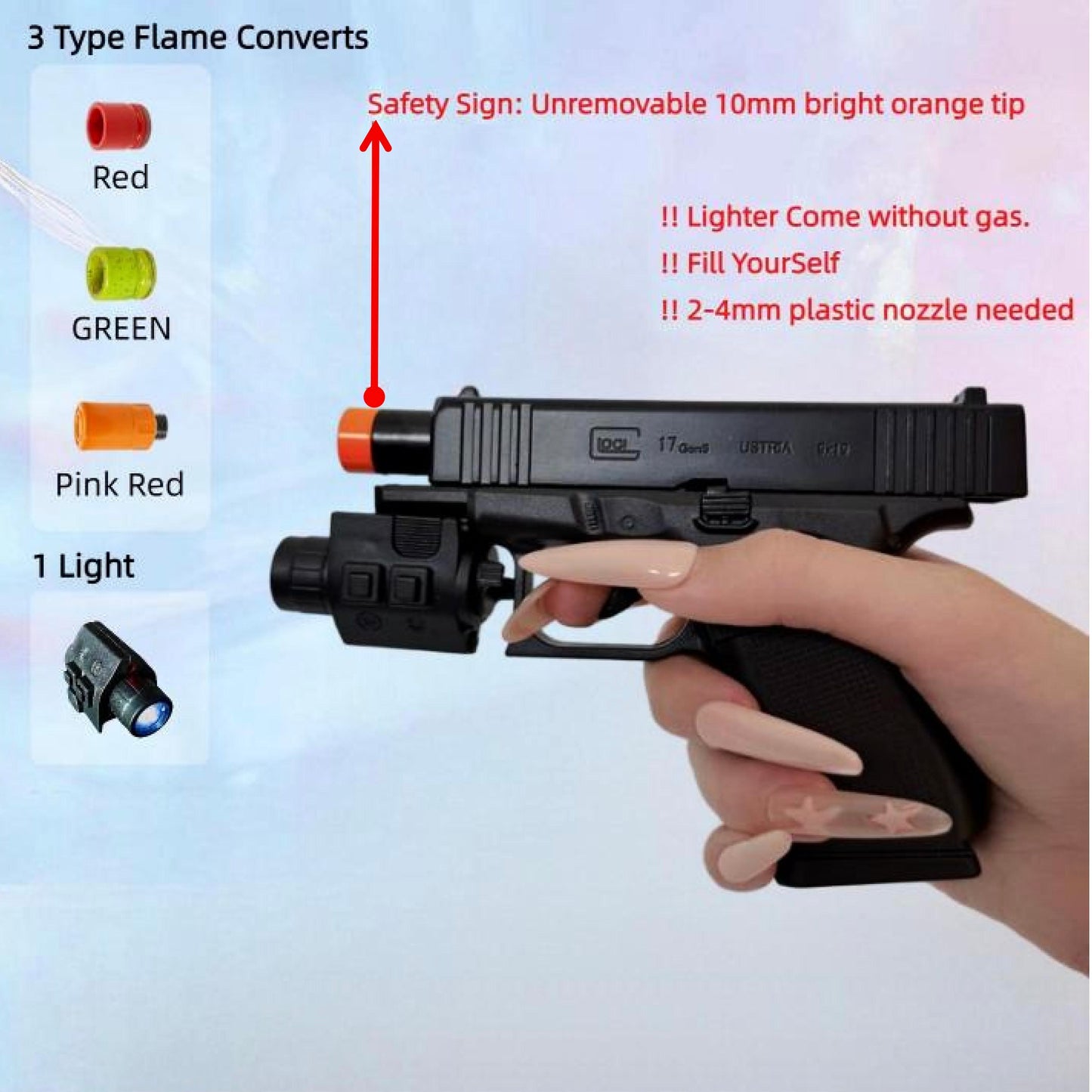 Foxlume Creative No.38 Design Windproof Metal Lighter (Excluding Butane)