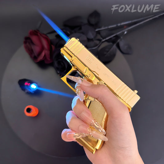 [FoxLume] Glock-Shaped Windproof Metal Lighter [Without Fuel]
