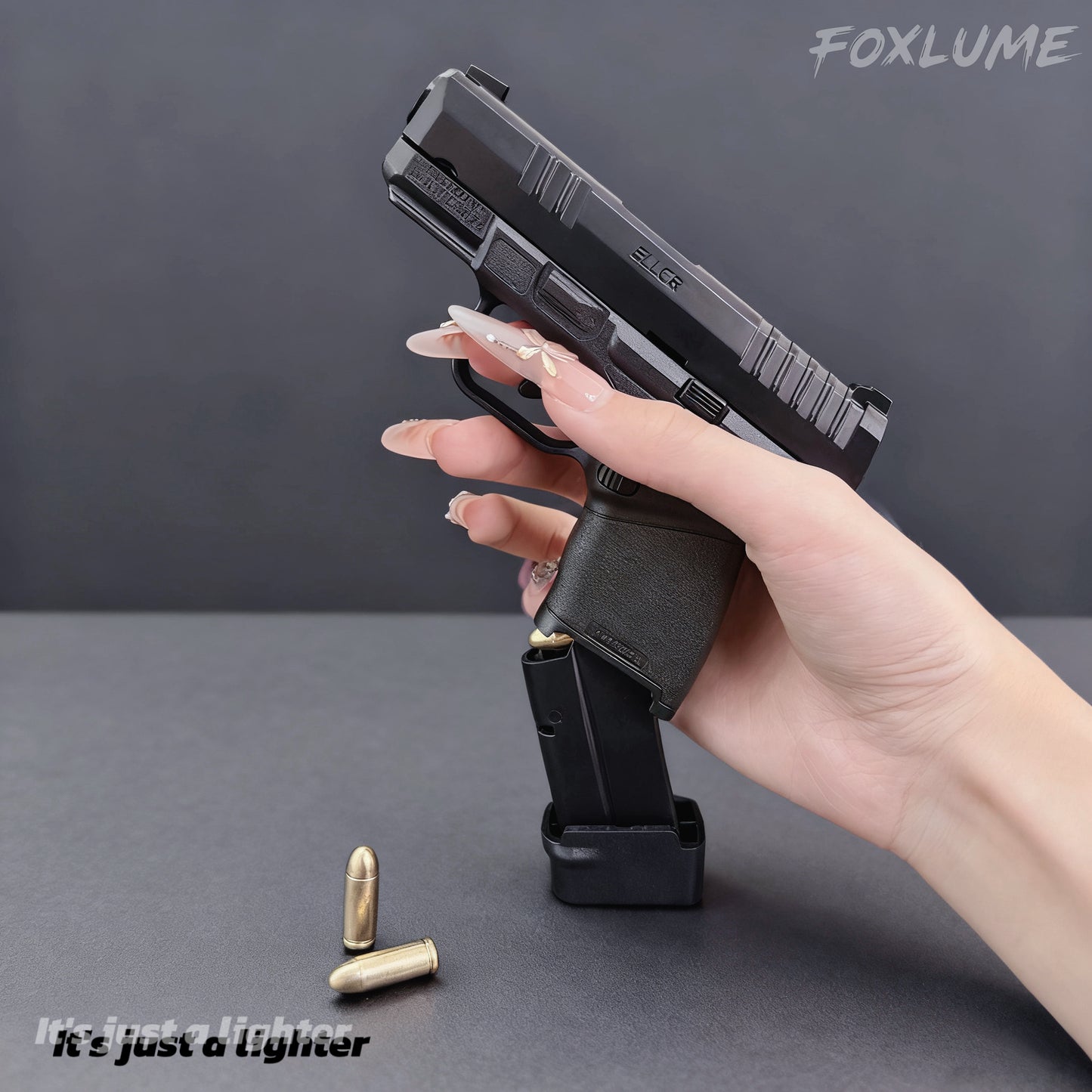 Cool Windproof Metal Lighter | Butane Not Included | Refillable Adjustable | Two Color Flames | Cool Lighter | Cool Gift for Men,BoyFriend, Father|Father's Day