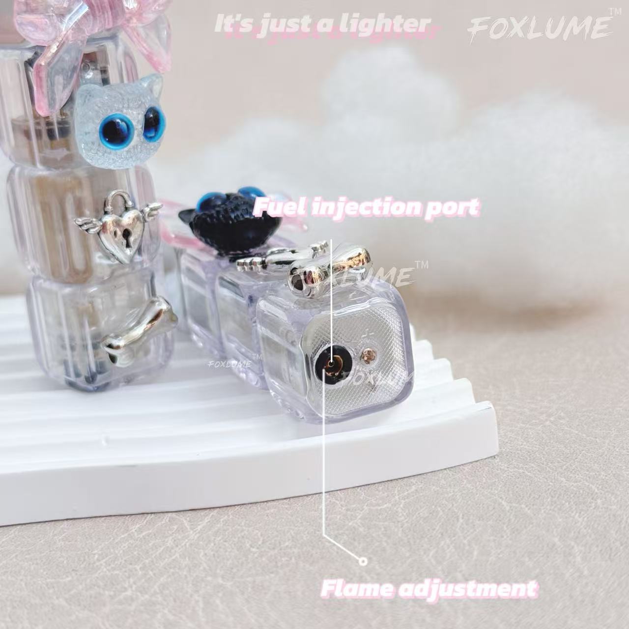 [Without Gas] Foxlume Cute Cat Windproof Lighter
